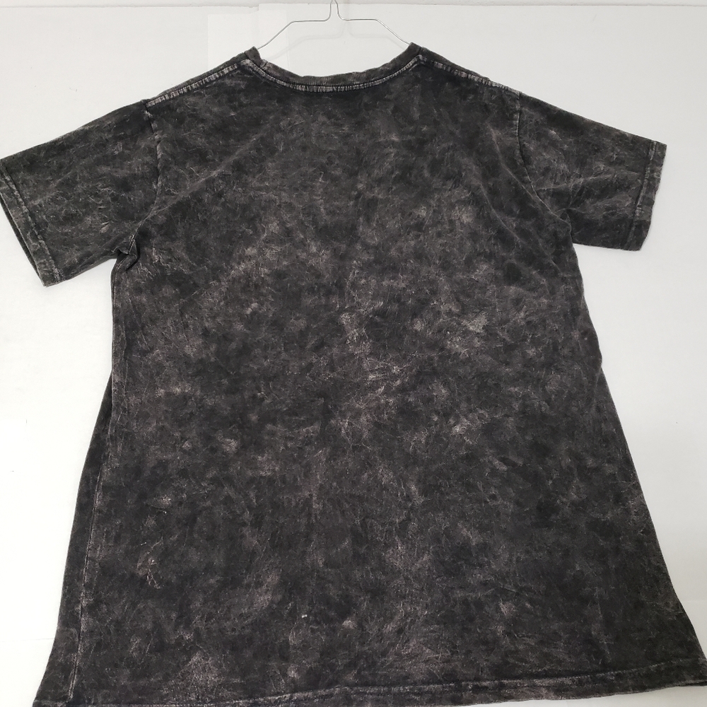Def Leppard Blue Eye High n Dry t-shirt Men's Medium Fitted acid wash black - Picture 3 of 7